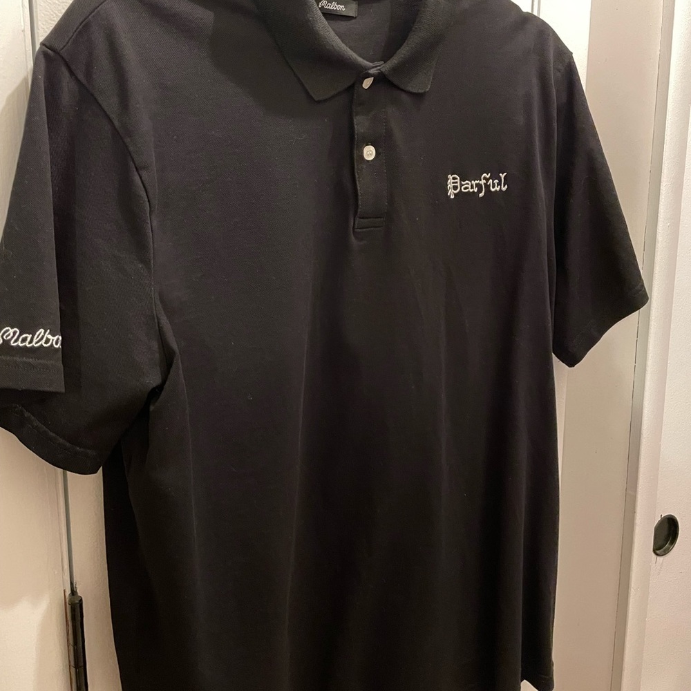 Malbon Parful Black golf Polo like new